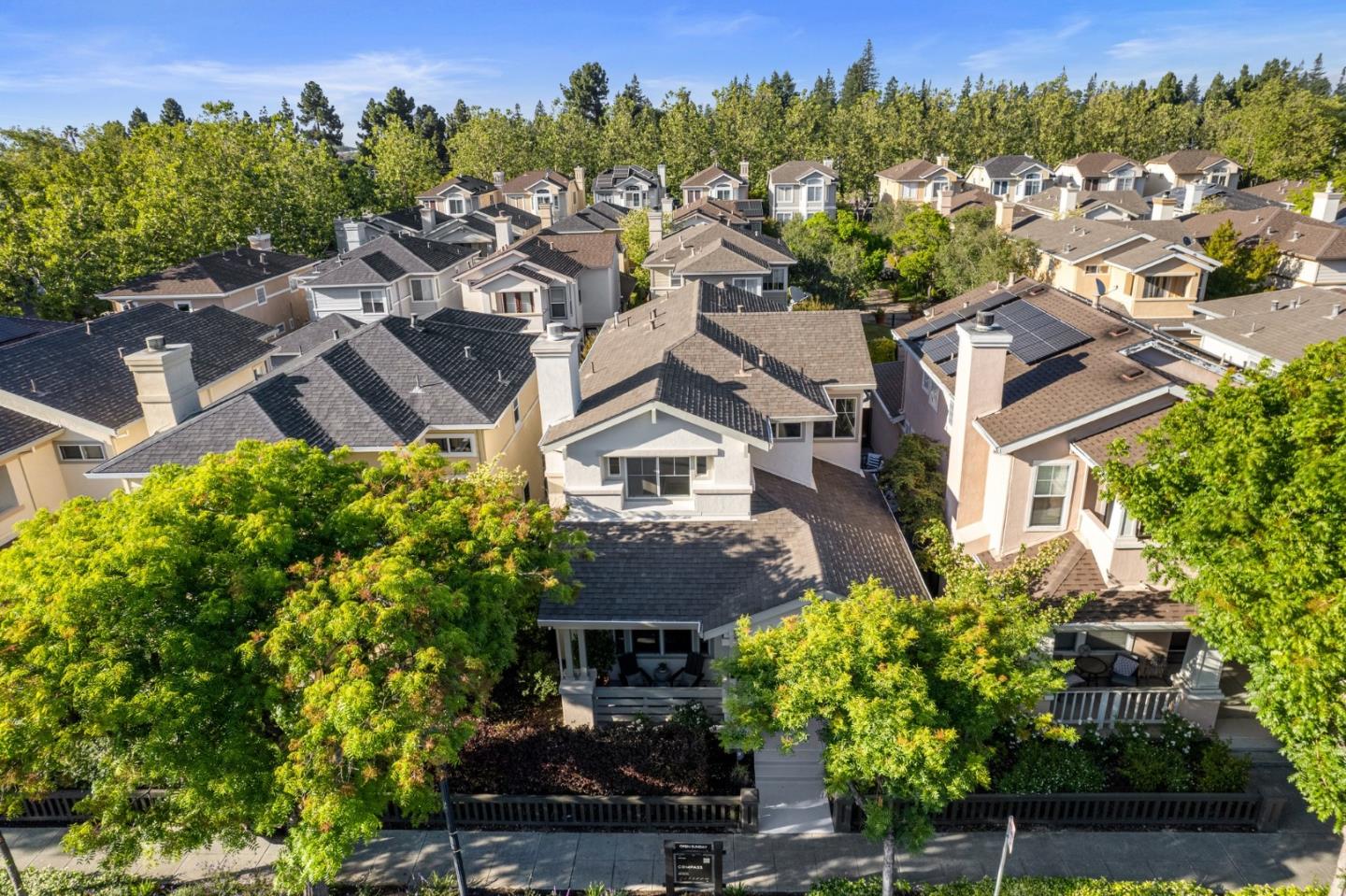 545 Minton Lane Mountain View, CA 94041 - Photo 31 of 31 an aerial view of multiple houses with a yard