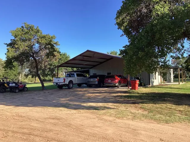 a view of a house with a patio