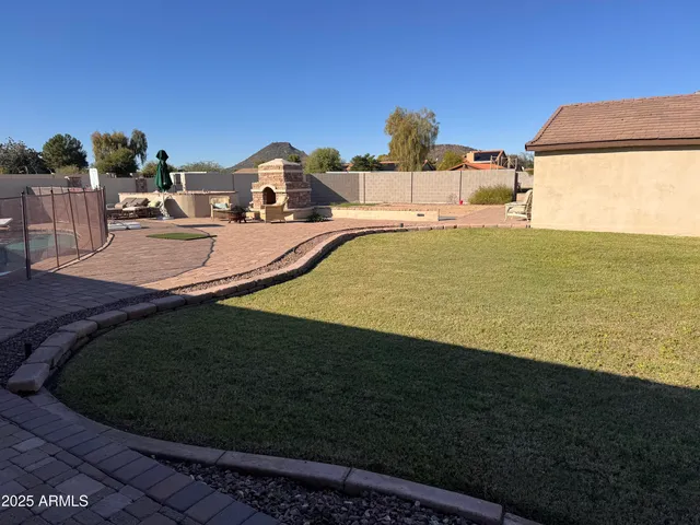 a view of outdoor space and seating area