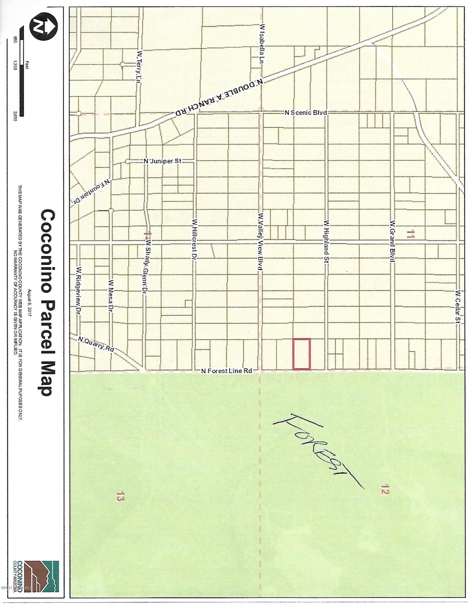 5142 North Forest Line Road Williams, AZ 86046 - Photo 2 of 4 Aust Lot 98 KEW Map, Ariel_0001