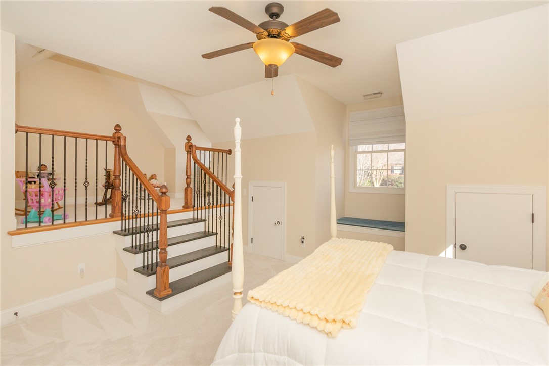 316 Avenue Of Oaks Anderson, SC 29621 - Photo 34 of 50 This cozy bedroom features a charming window seat and convenient access to an adjacent loft.