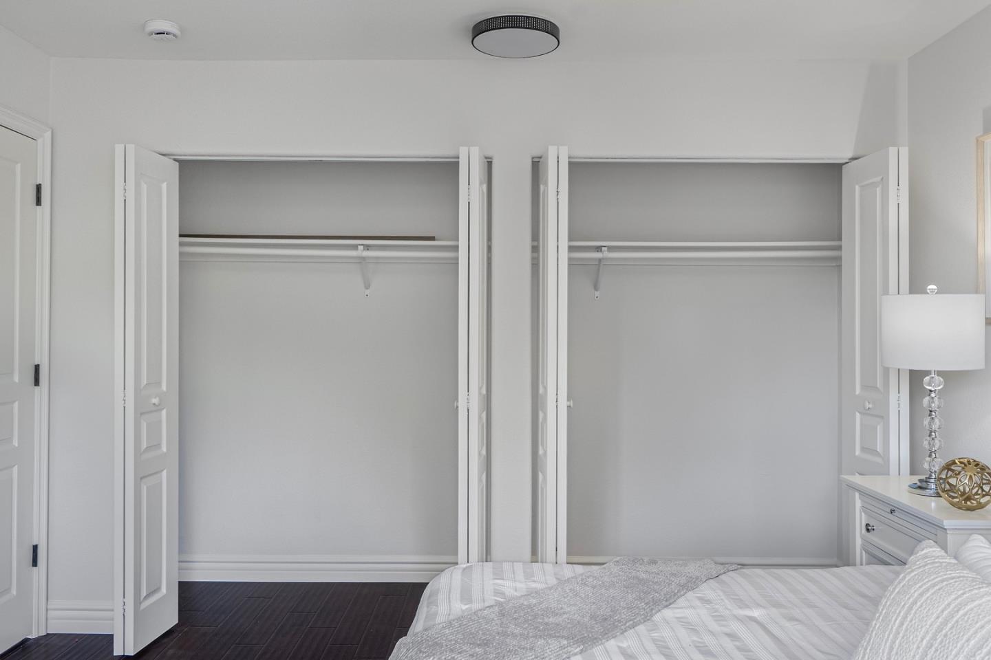 2580 Homestead Road, Unit 5201 Santa Clara, CA 95051 - Photo 17 of 38 a bedroom with a bed and hallway