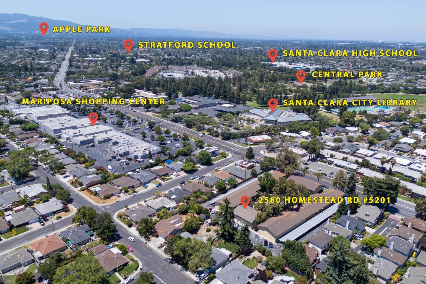 2580 Homestead Road, Unit 5201 Santa Clara, CA 95051 - Photo 36 of 38 a view of a city