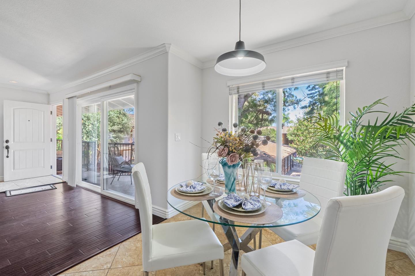2580 Homestead Road, Unit 5201 Santa Clara, CA 95051 - Photo 6 of 38 a view of a dining room with furniture window and wooden floor