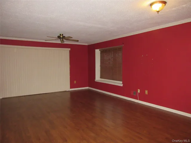 a view of a livingroom with a window