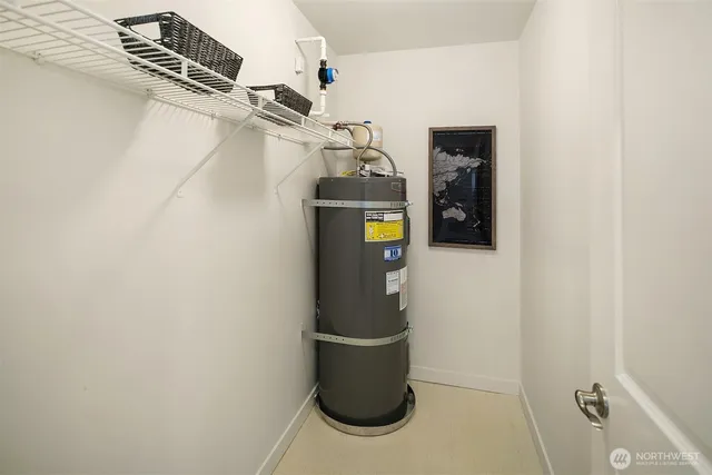 a close view of walk in closet