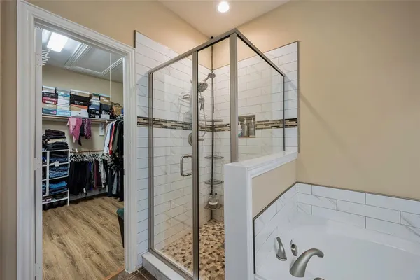 a view of a walk in closet