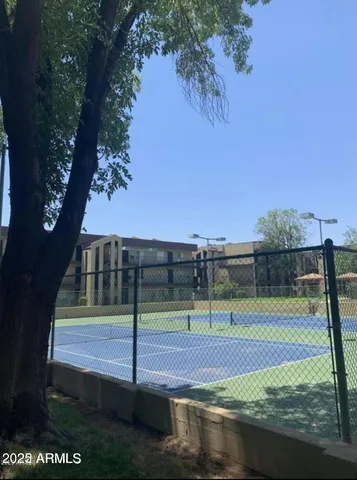 a view of a basketball court