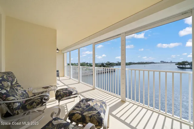a view of a balcony and a patio