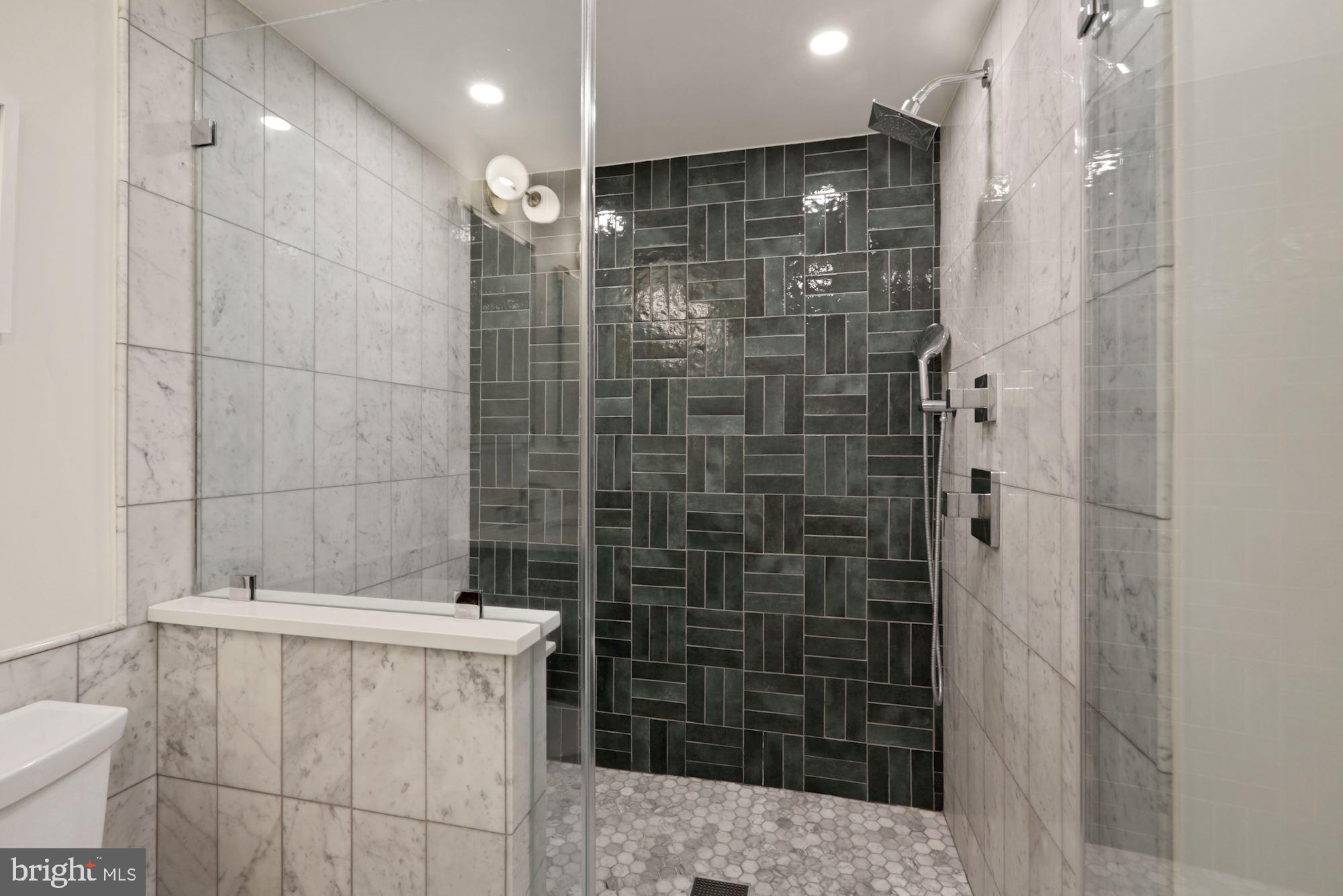 12023 Rusty Road Fairfax Station, VA 22039 - Photo 23 of 60 Custom tile work in the seamless shower.