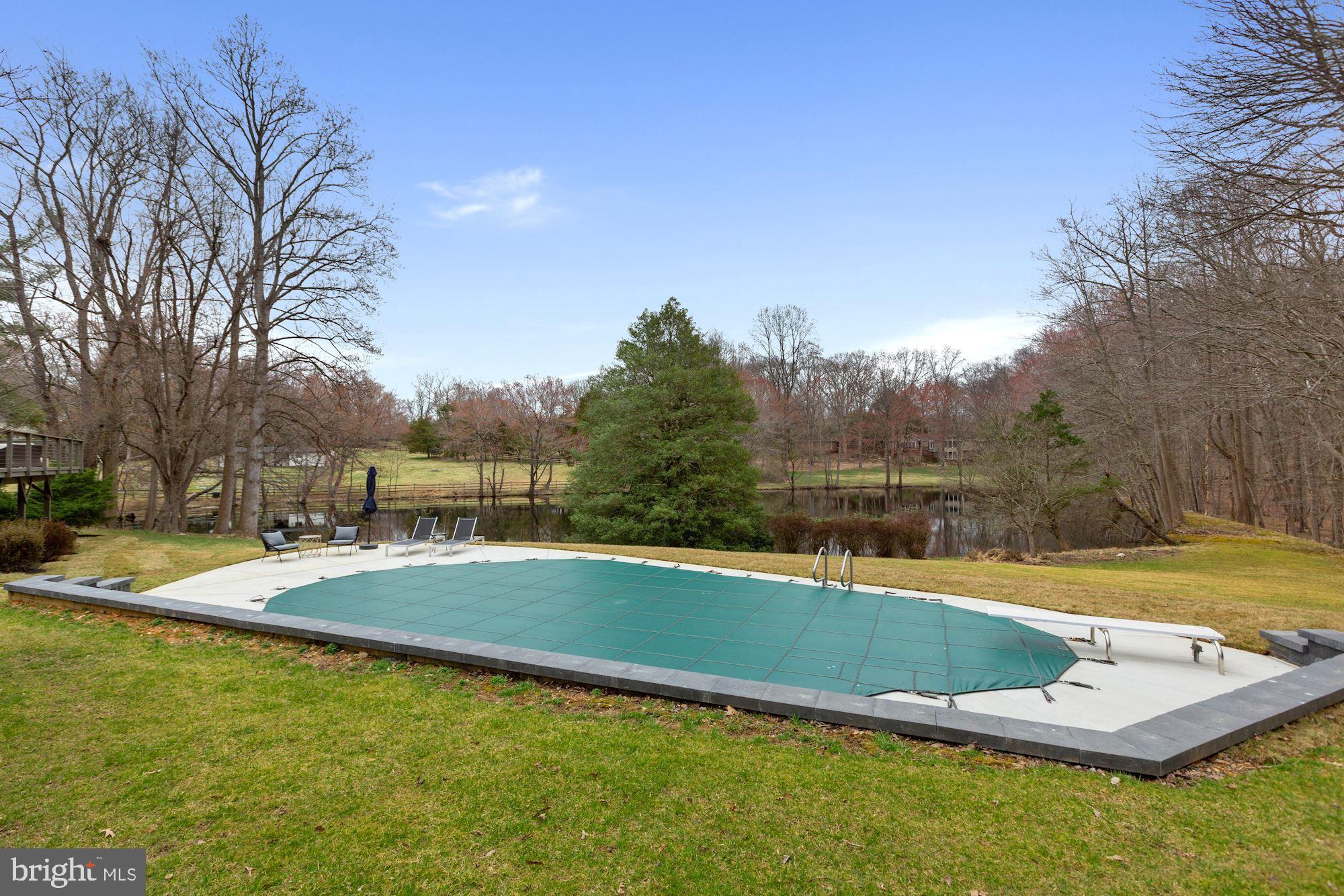12023 Rusty Road Fairfax Station, VA 22039 - Photo 41 of 60 The pool has new plaster and a diving board.