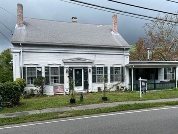 front view of a house with a porch