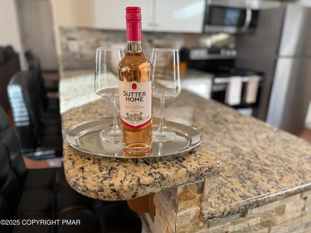 a close view of dining table