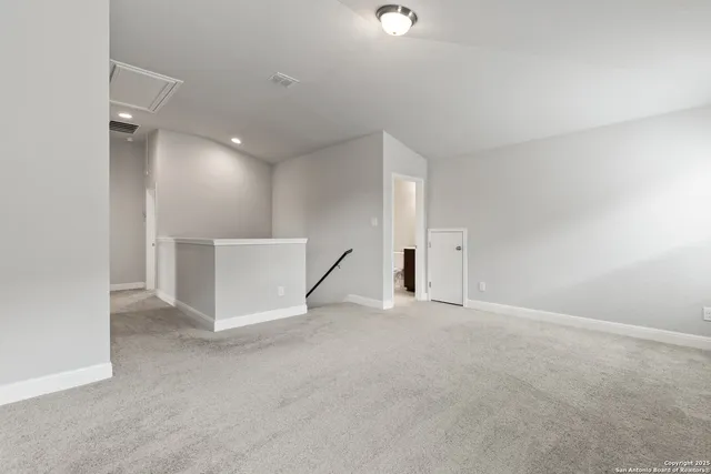 a view of an empty room