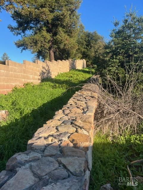2005 Bracken Court Santa Rosa, CA 95403 - Photo 25 of 29 Everything left of the short wall is not on the property.
