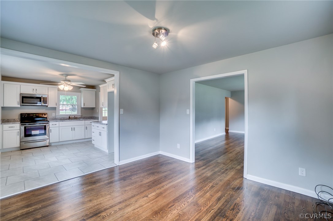 5525 Jahnke Road Richmond, VA 23225 - Photo 19 of 35 a view of kitchen with wooden floor
