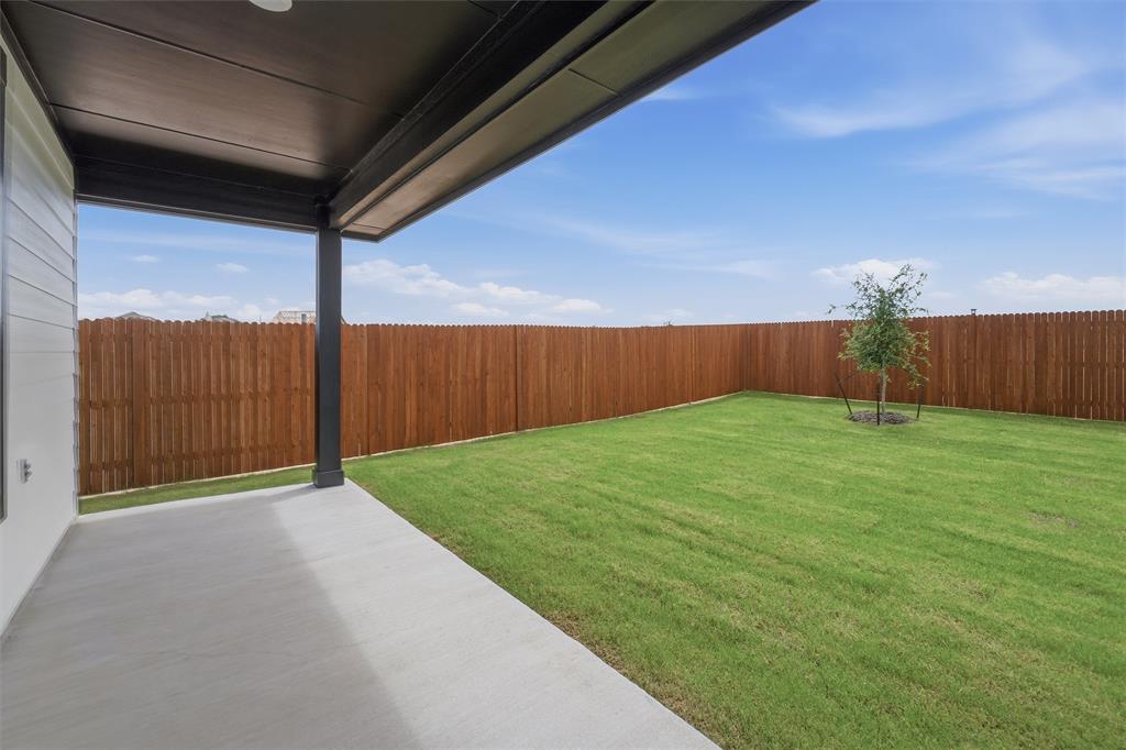 1325 Frio Drive Springtown, TX 76082 - Photo 19 of 24 Expansive backyard featuring a manicured lawn, a young tree, and a full privacy fence