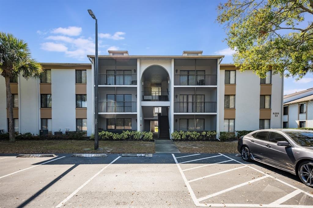 8215 Sun Spring Circle, Unit 32 Orlando, FL 32825 - Photo 1 of 1 Welcome to the Club at Orlando in East Orlando’s 32825 and this MOVE IN READY 2BD/2BA unit with a NEW WATER HEATER (2024), updated kitchen cabinets, updated plumbing, and exterior storage on the SCREENED BALCONY!