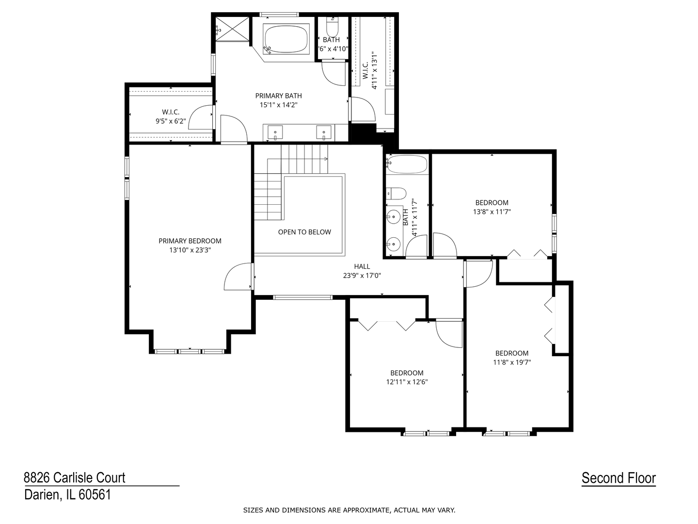 8826 Carlisle Court Darien, IL 60561 - Photo 30 of 36 a picture of a floor plan