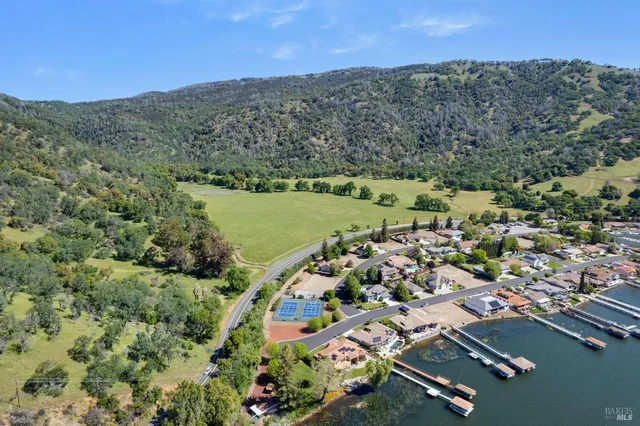 an aerial view of a city with lots of residential buildings