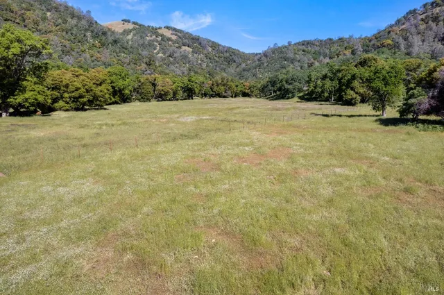 a view of an outdoor space and a yard