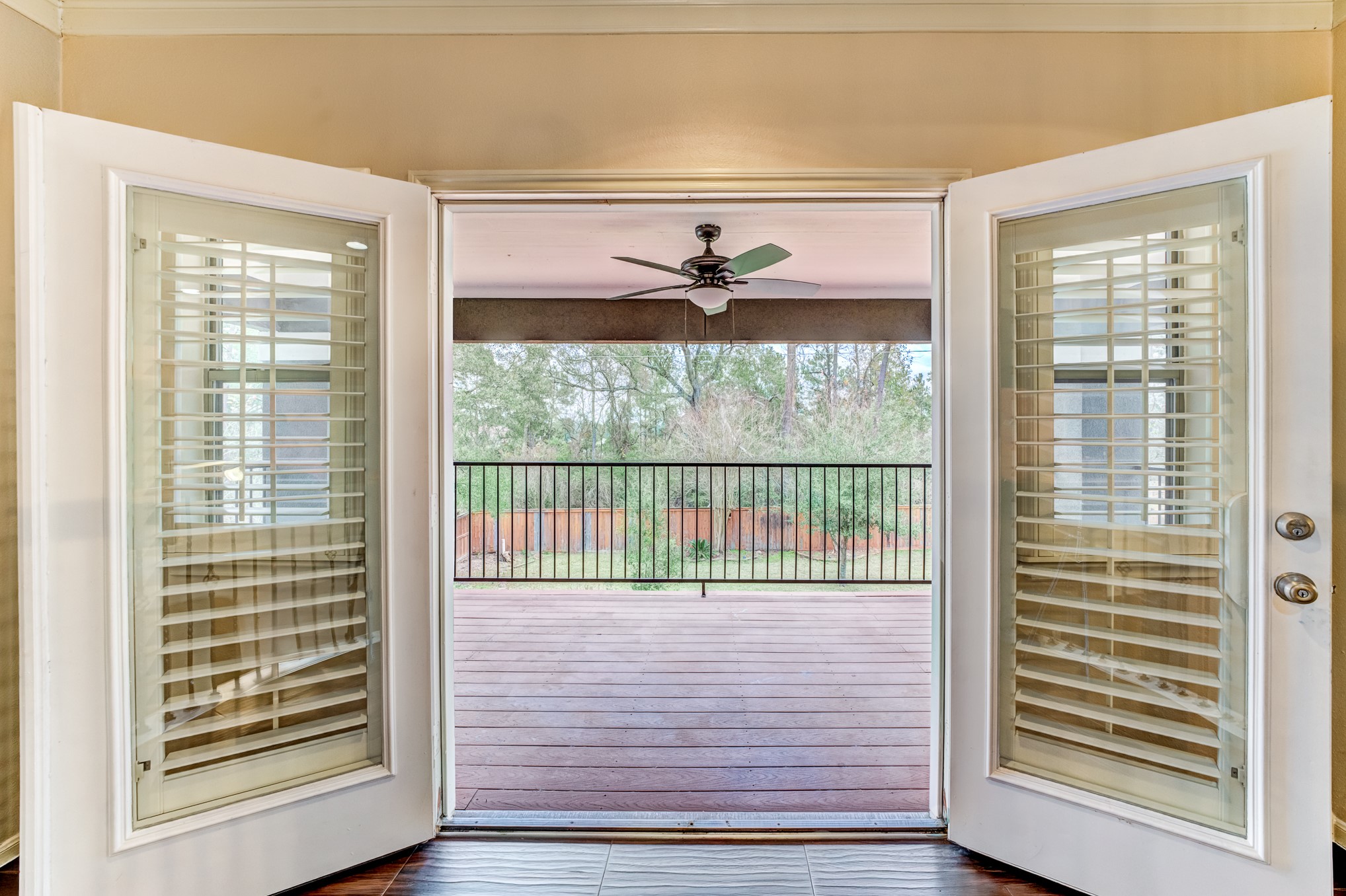 7938 Wooded Way Drive Spring, TX 77389 - Photo 28 of 49 The Game room French doors open to the upstairs balcony!