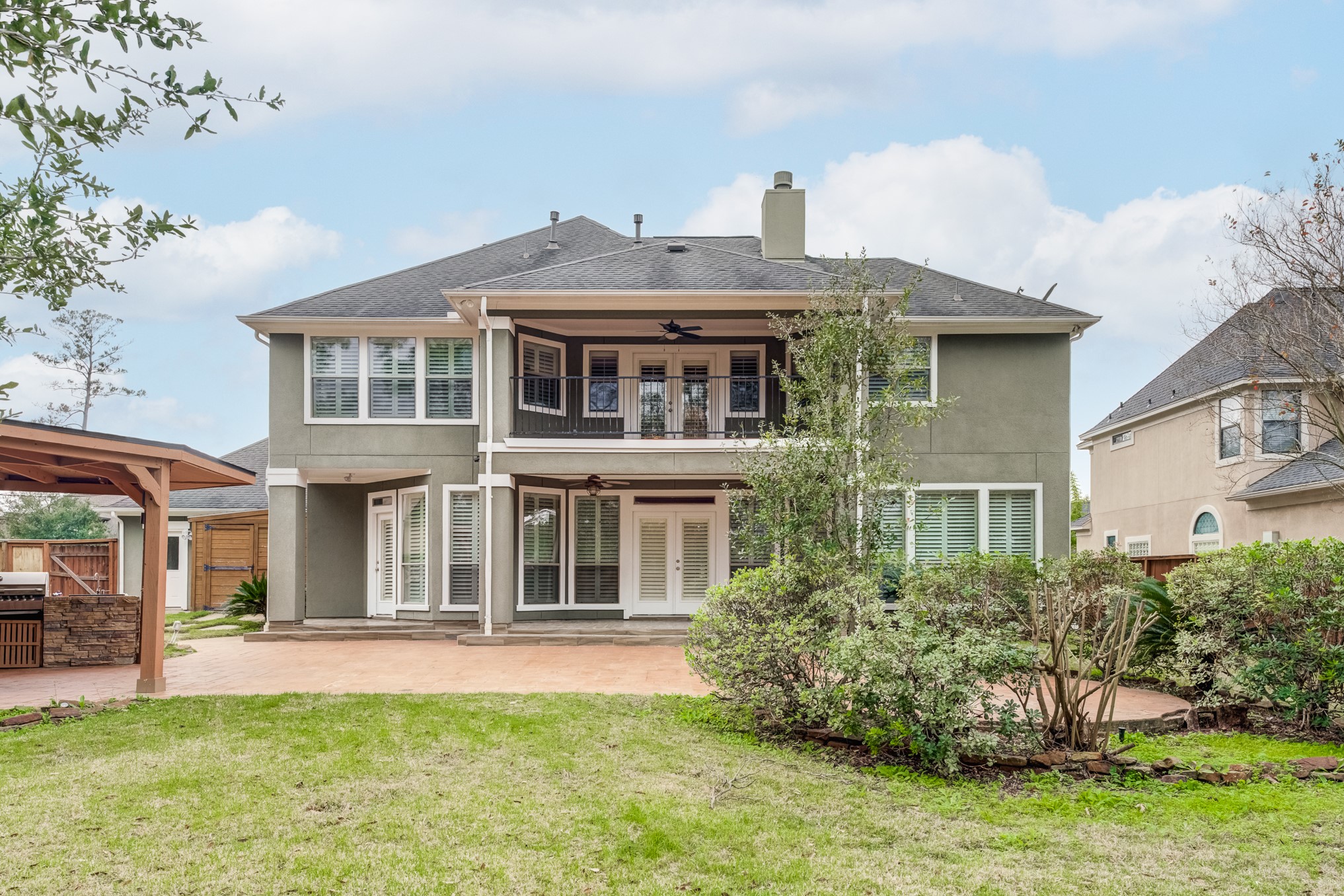 7938 Wooded Way Drive Spring, TX 77389 - Photo 32 of 49 Great view of the large backyard and plenty of room for a pool