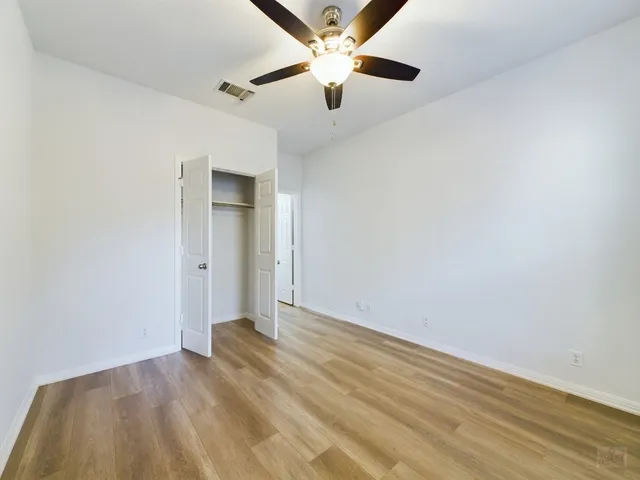 wooden floor in an empty room