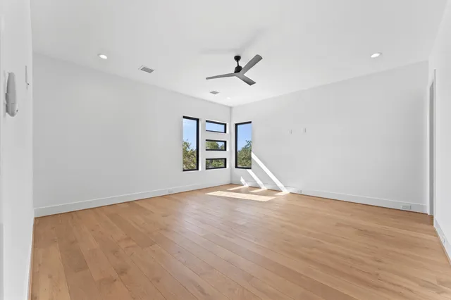 a view of wooden floor in a room