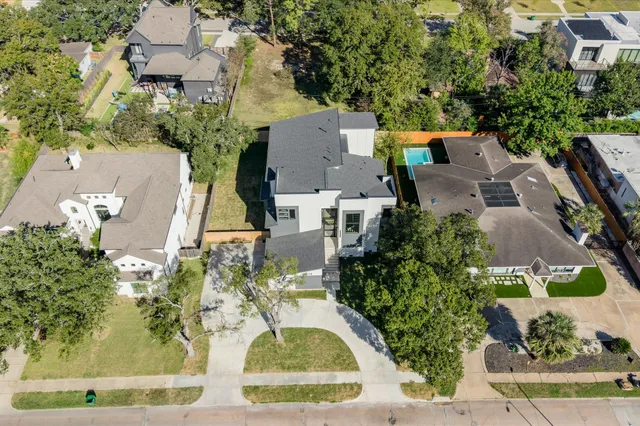 an aerial view of multiple house