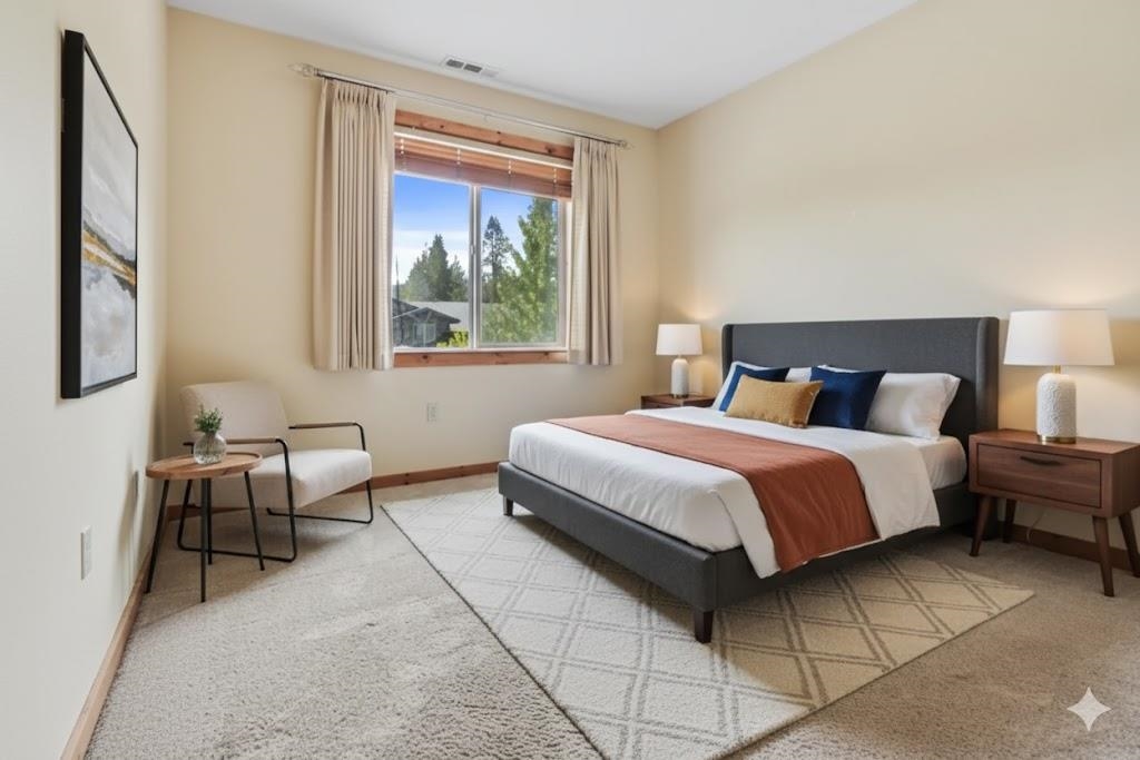 11612 Dolomite Way, Unit 4 Truckee, CA 96161 - Photo 8 of 16 a bedroom with a bed and a window