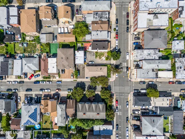 an aerial view of a city