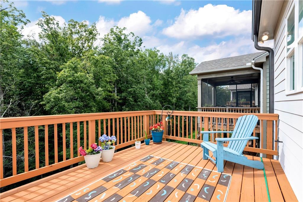 269 Grand Circle Jasper, GA 30143 - Photo 32 of 54 a view of balcony with wooden floor and fence