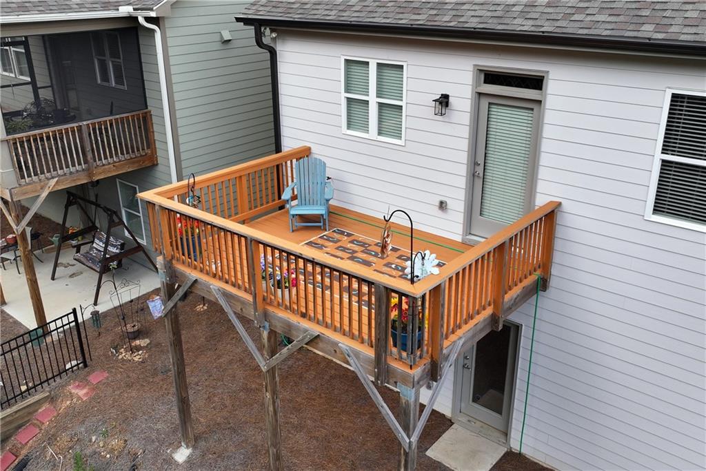 269 Grand Circle Jasper, GA 30143 - Photo 34 of 54 a view of balcony with deck and wooden floor