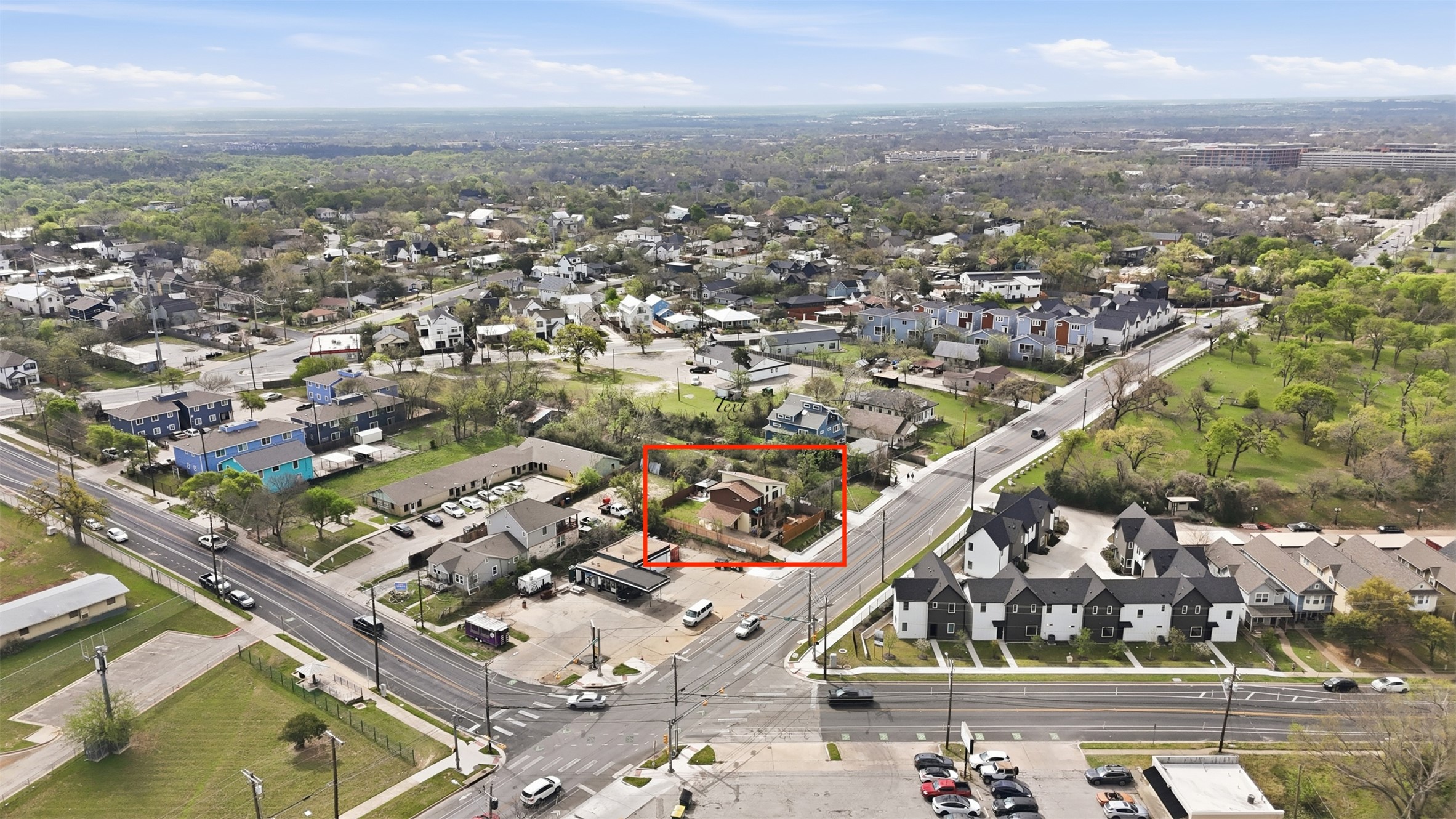 1185 Springdale Road Austin, TX 78721 - Photo 29 of 32 an aerial view of a city