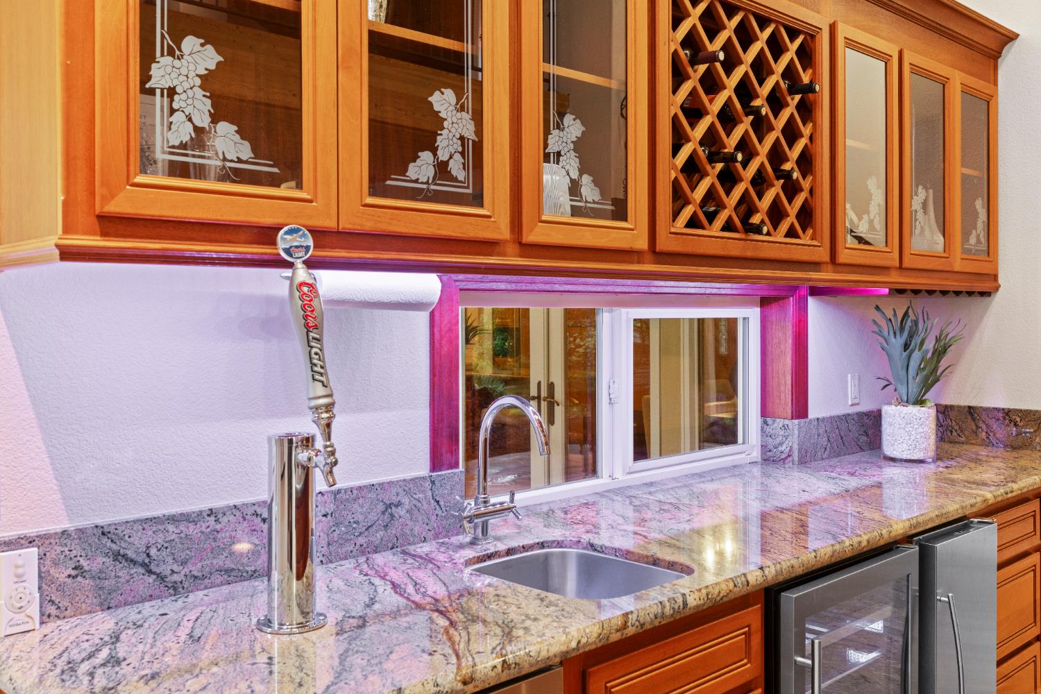 7396 Callison Road Penryn, CA 95663 - Photo 28 of 99 Bar area with pass-through window to the covered outdoor living area