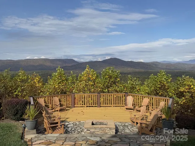 a view of an lake and mountain