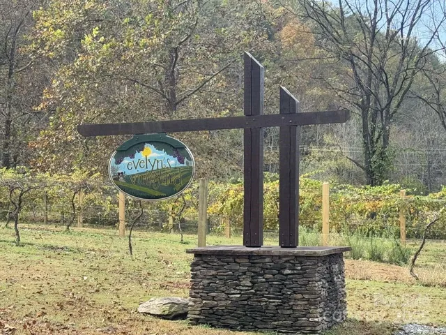 a view of a lake with a yard and large trees
