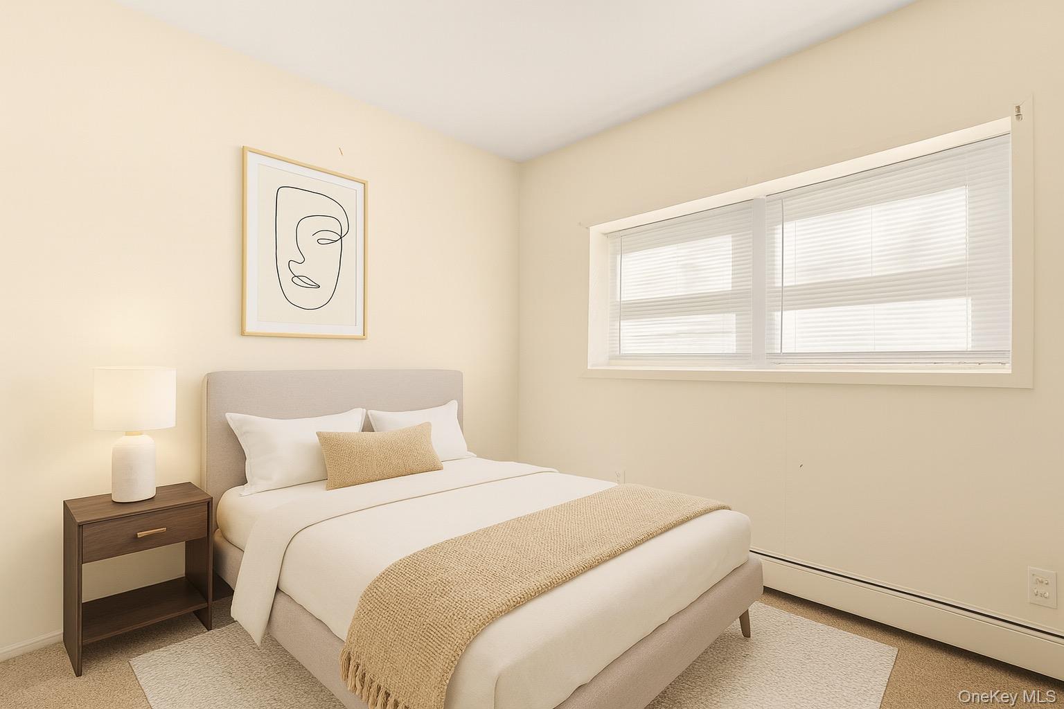 174 Mills Pond Road, Unit B St. James, NY 11780 - Photo 3 of 4 a bedroom with a bed and a window