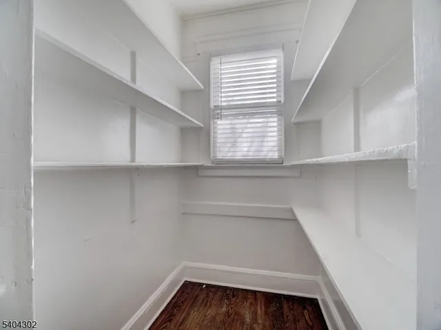 a view of storage and utility room with closet