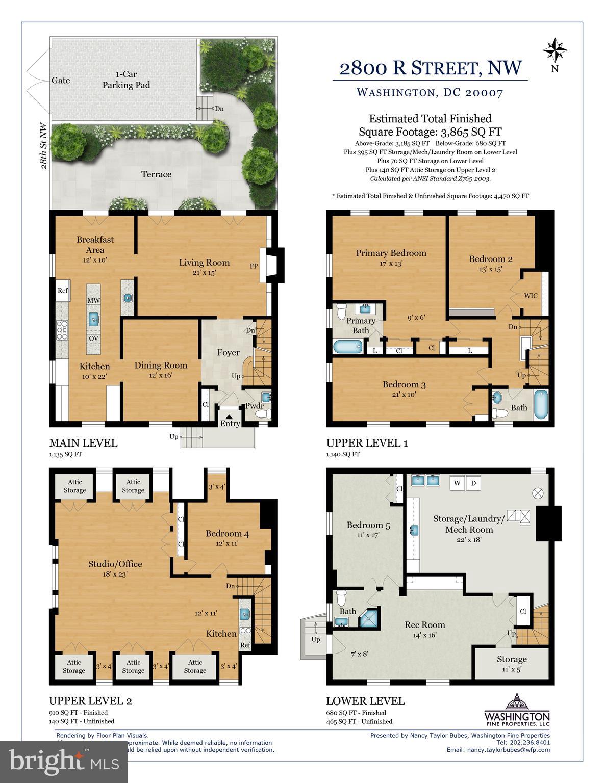 2800 R Street Northwest Washington, DC 20007 - Photo 24 of 24 Floor plan