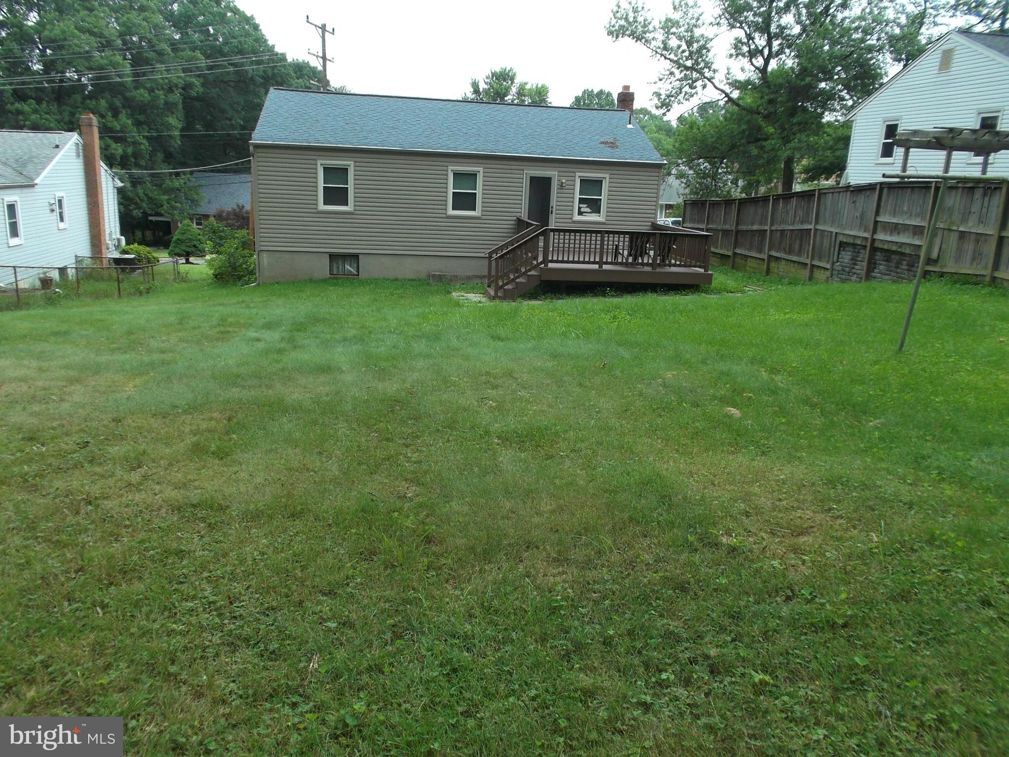 5911 Berwyn Road Berwyn Heights, MD 20740 - Photo 15 of 18 Back yard with deck