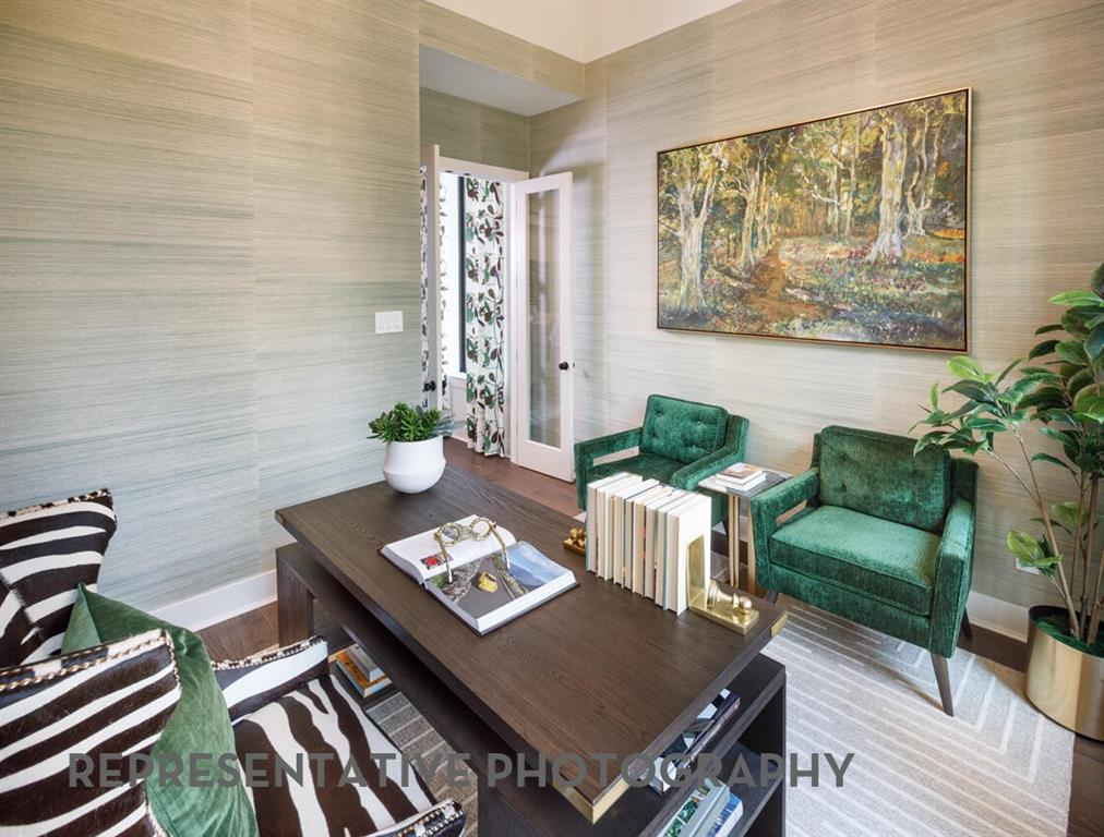3625 Meander Way Prosper, TX 75078 - Photo 25 of 40 a living room with furniture and a potted plant