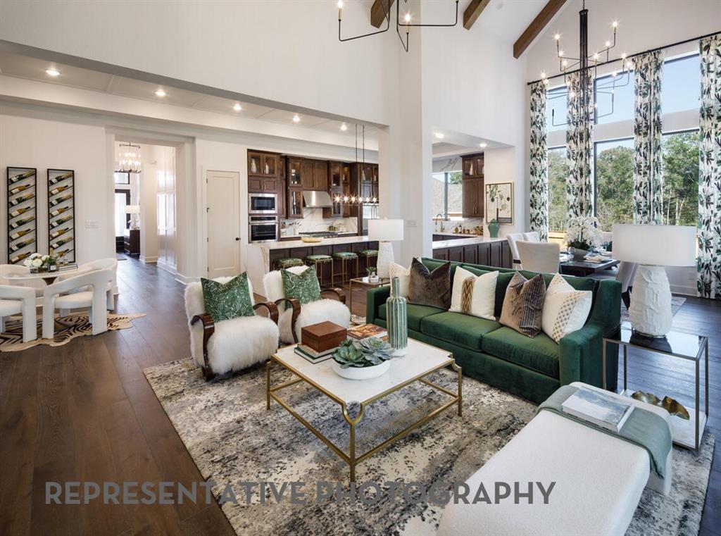 3625 Meander Way Prosper, TX 75078 - Photo 3 of 40 a living room with furniture and a large window