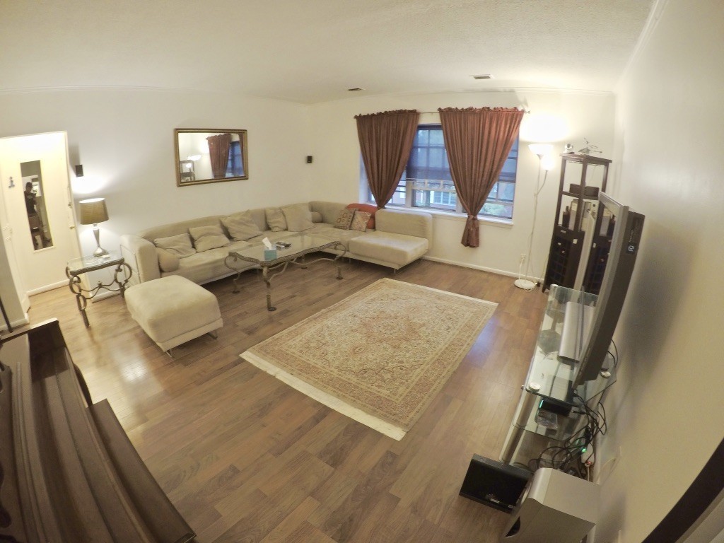 210 Lake Shore Road, Unit 3 Boston, MA 02135 - Photo 3 of 20 a living room with furniture and a flat screen tv