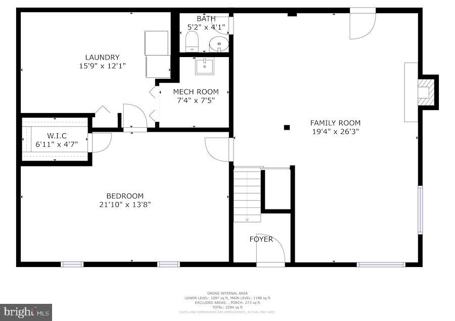 8818 Fort Hunt Road Alexandria, VA 22308 - Photo 40 of 40 Lower Level Floor Plan