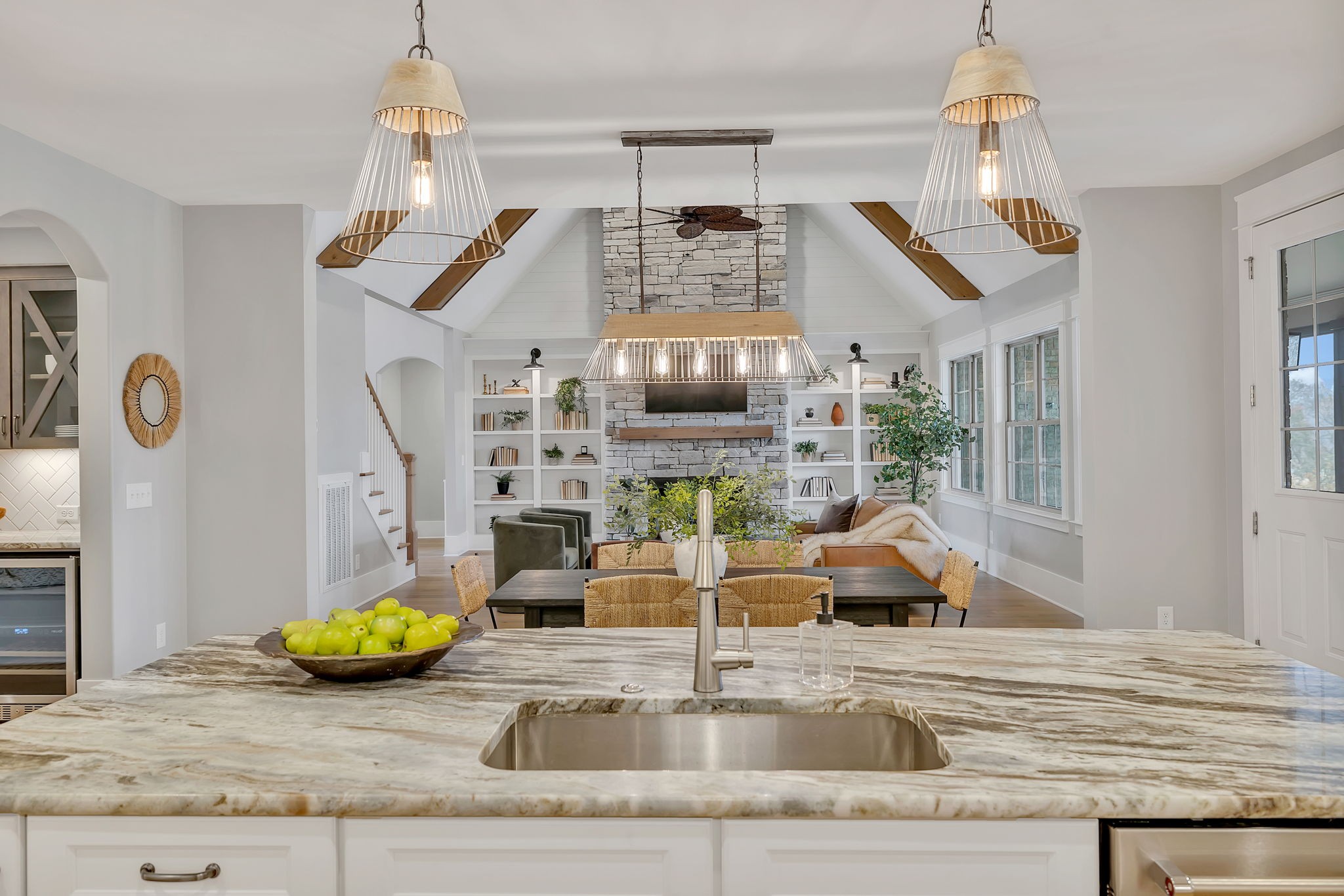 5821 Wagonvale Drive Arrington, TN 37014 - Photo 27 of 69 a view of living room with kitchen and dining table