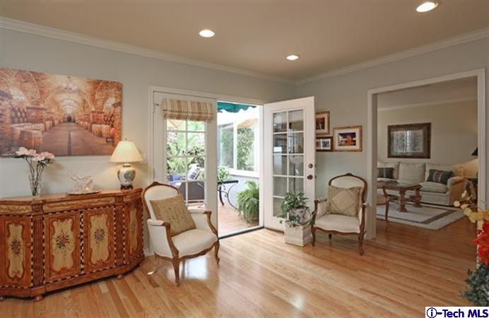 225 West Kenneth Road Glendale, CA 91202 - Photo 10 of 31 a living room with furniture and a wooden floor