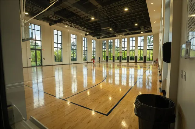 a view of a lake with a house