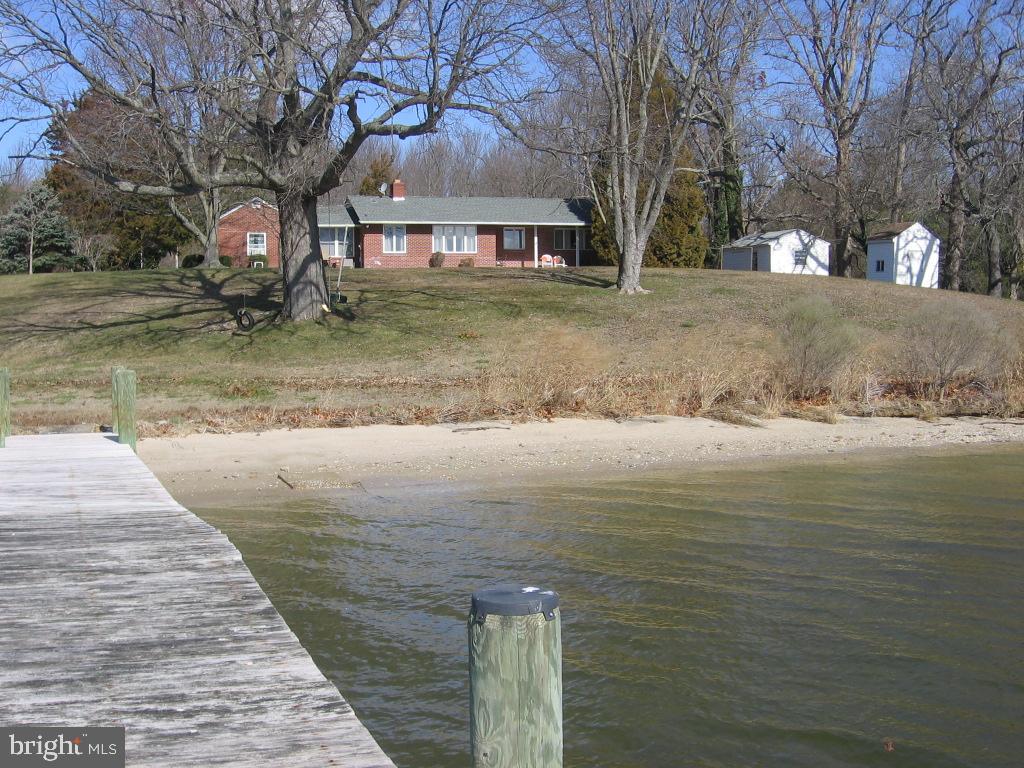 24644 Half Pone Point Road Hollywood, MD 20636 - Photo 6 of 29 View of beach and home from private pier